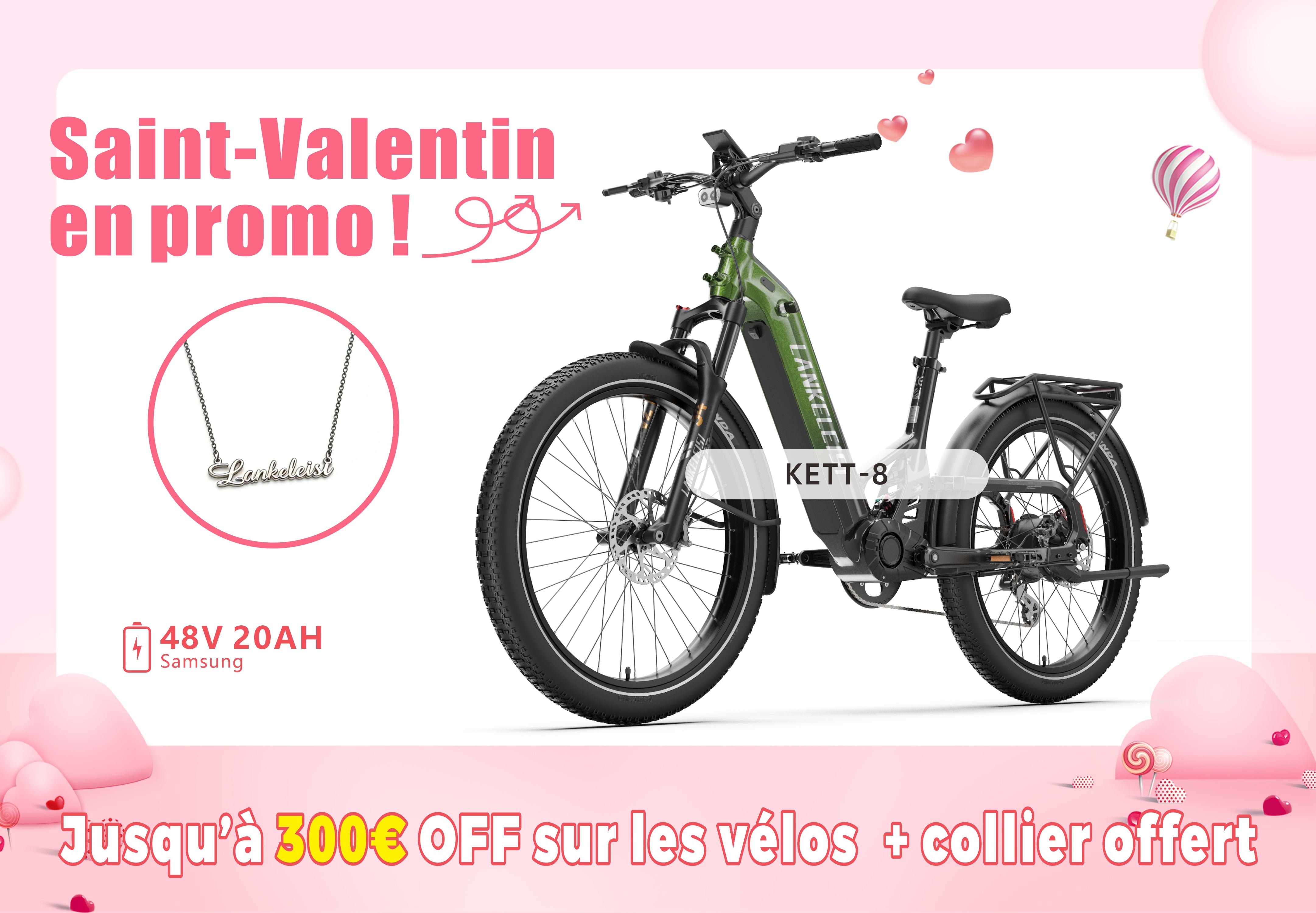 LANKELEISI KETT-8 Vélo électrique ville