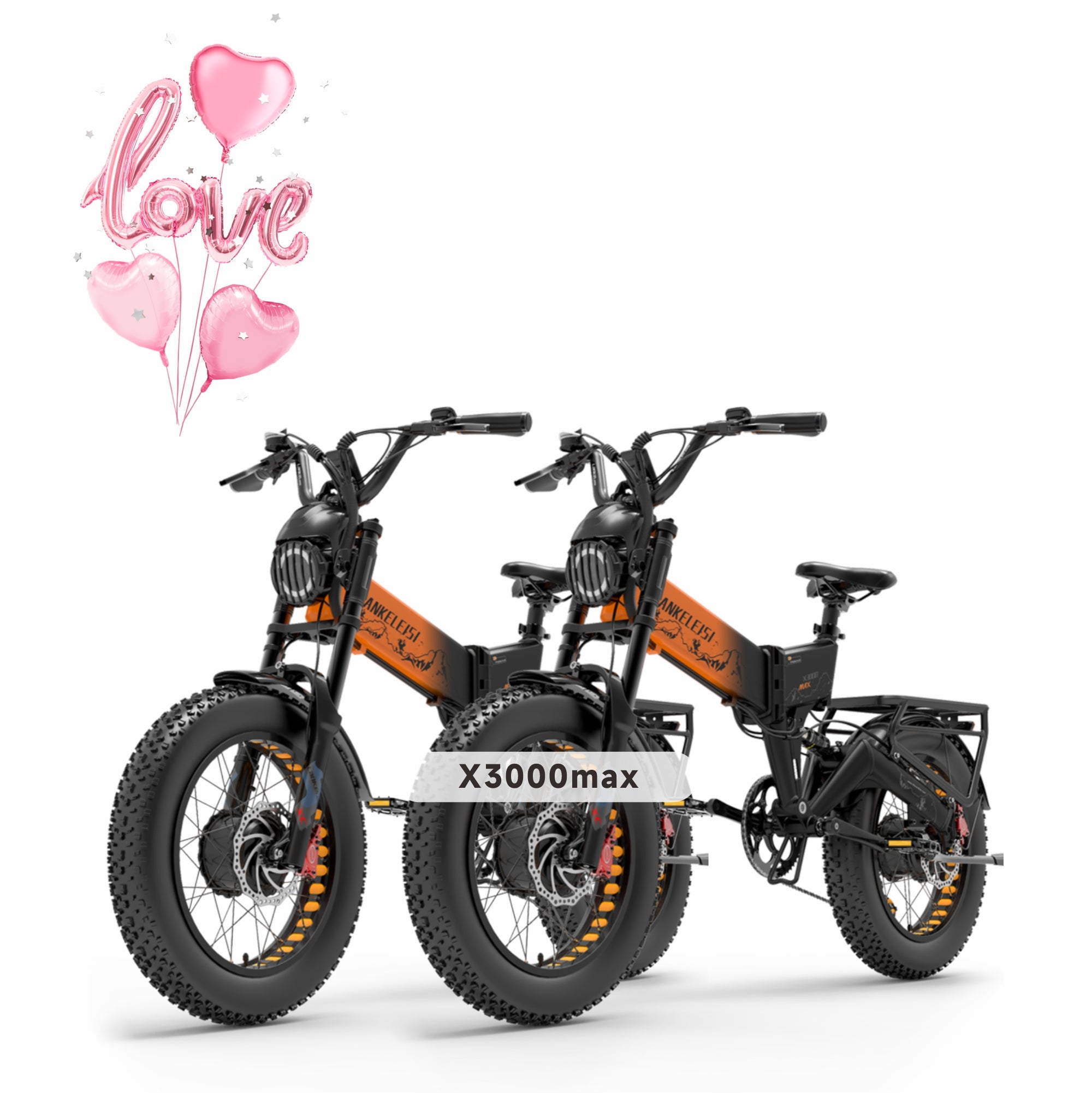 Vélo électrique X3000 MAX-Orange + Orange