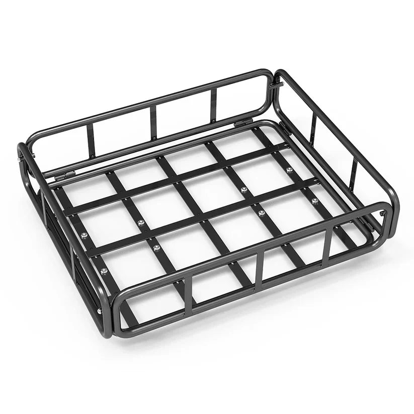 Lankeleisi Wombat-1 rear luggage rack basket for bicycle, mounted on bike frame with metal mesh design.
