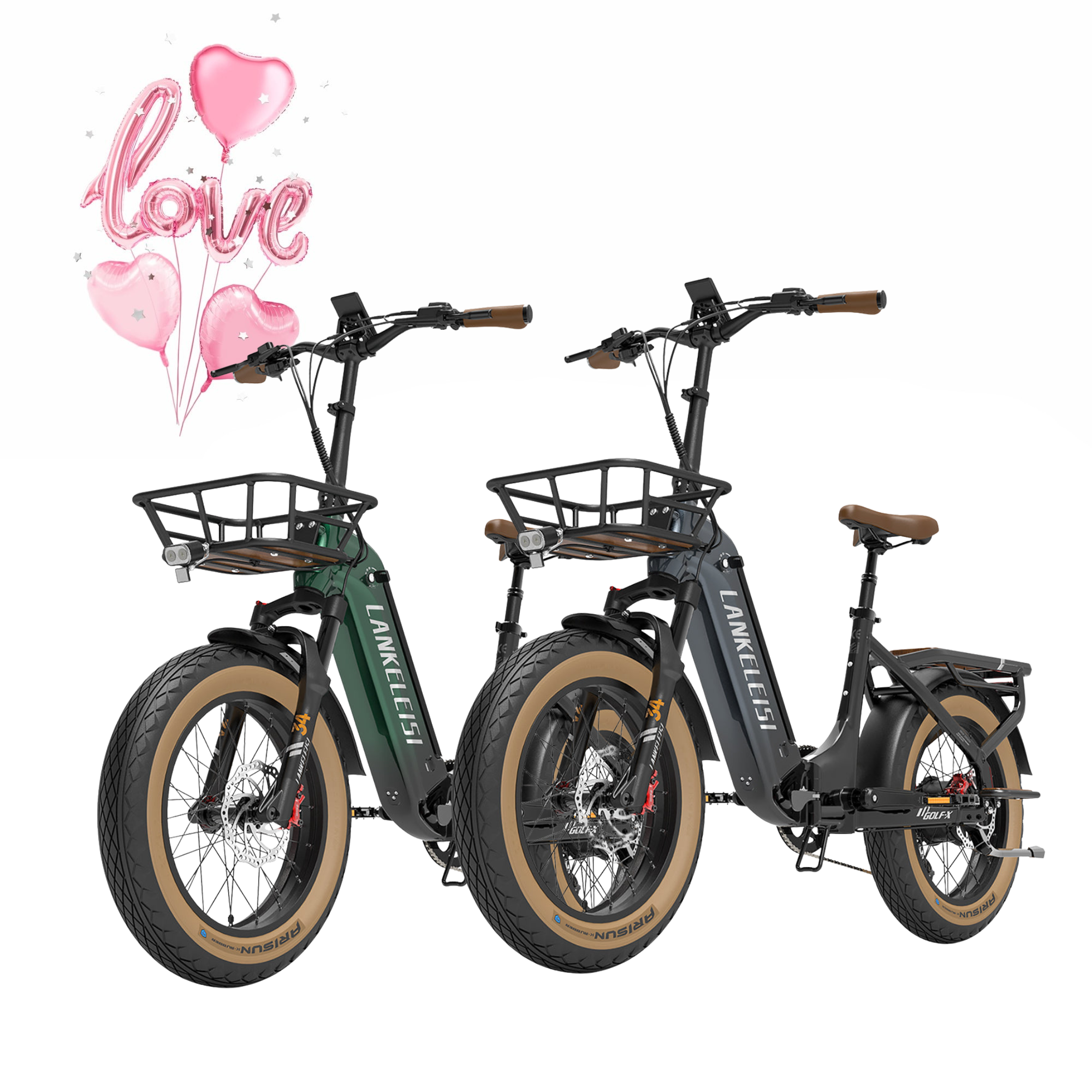 【Prévente】LANKELEISI GOLF-X 960Wh Urbain Pliable à Cadre Bas Vélo Électrique(Pack 2 vélos)