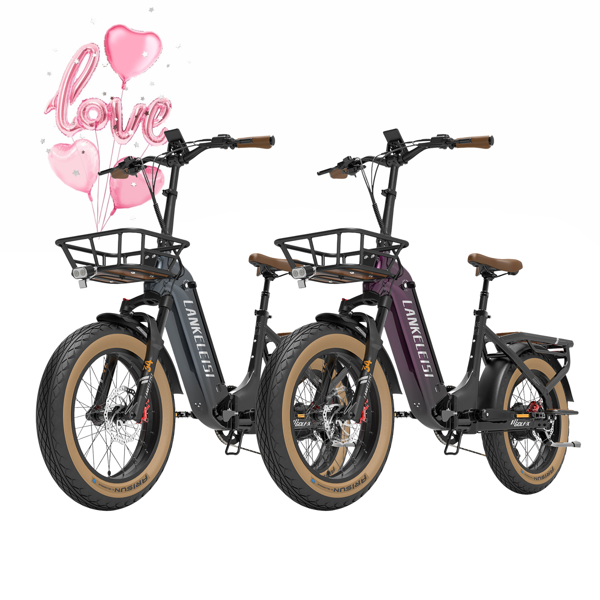 【Prévente】LANKELEISI GOLF-X 960Wh Urbain Pliable à Cadre Bas Vélo Électrique(Pack 2 vélos)