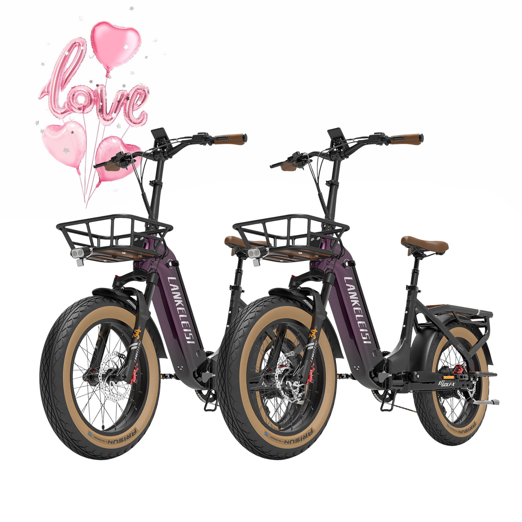 【Prévente】LANKELEISI GOLF-X 960Wh Urbain Pliable à Cadre Bas Vélo Électrique(Pack 2 vélos)