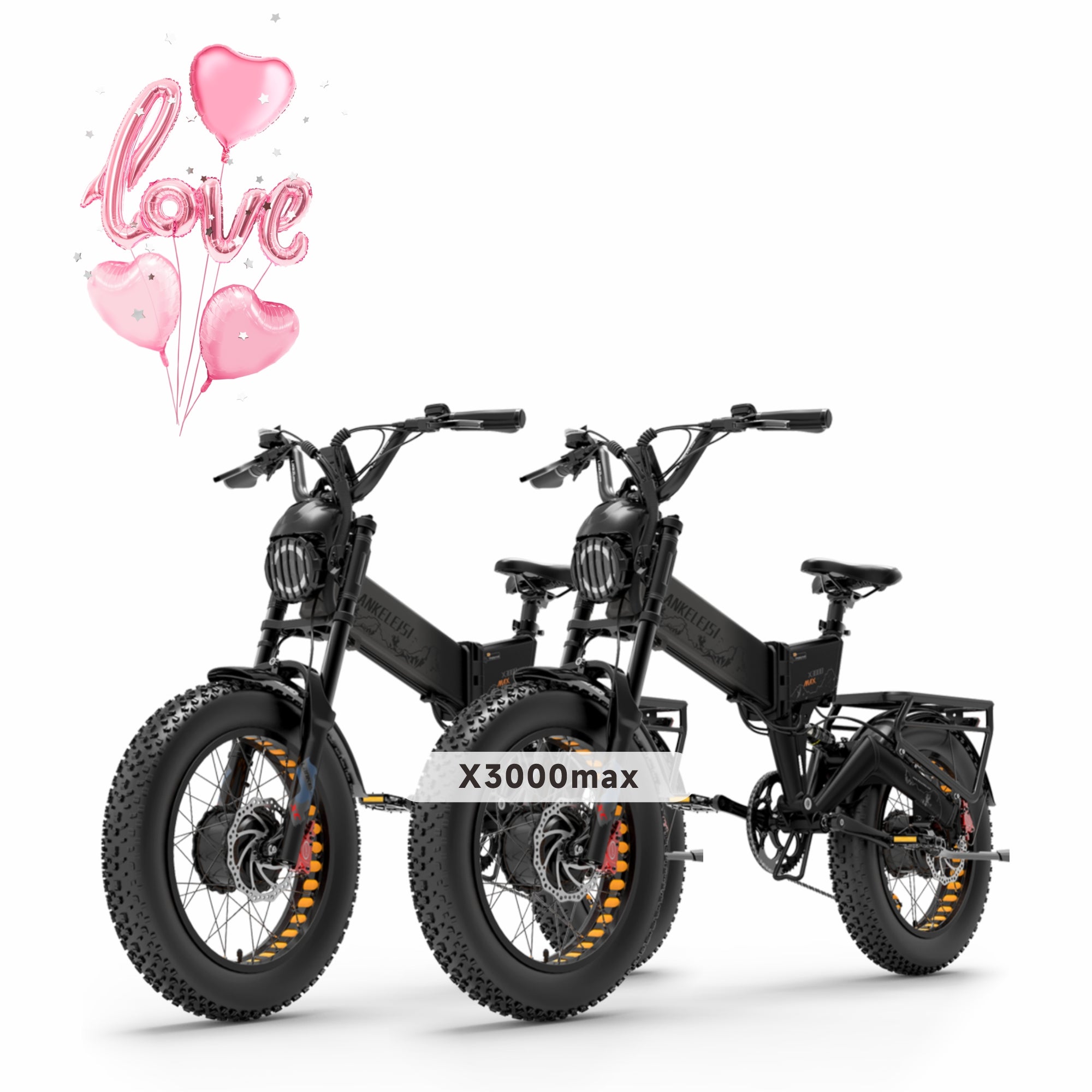 Vélo électrique X3000 MAX-Gris+Gris