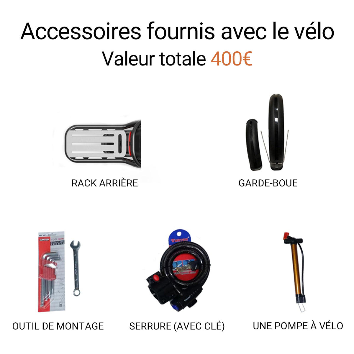 Accessoires pour vélo électrique X-Black Knight