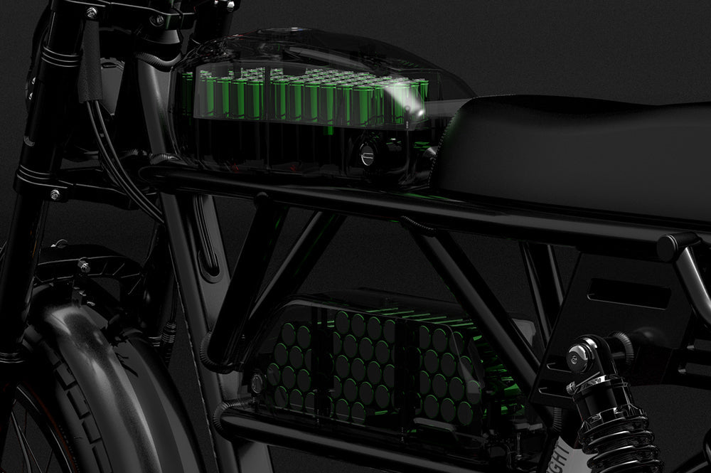 Disposition de la batterie au lithium d'une moto électrique