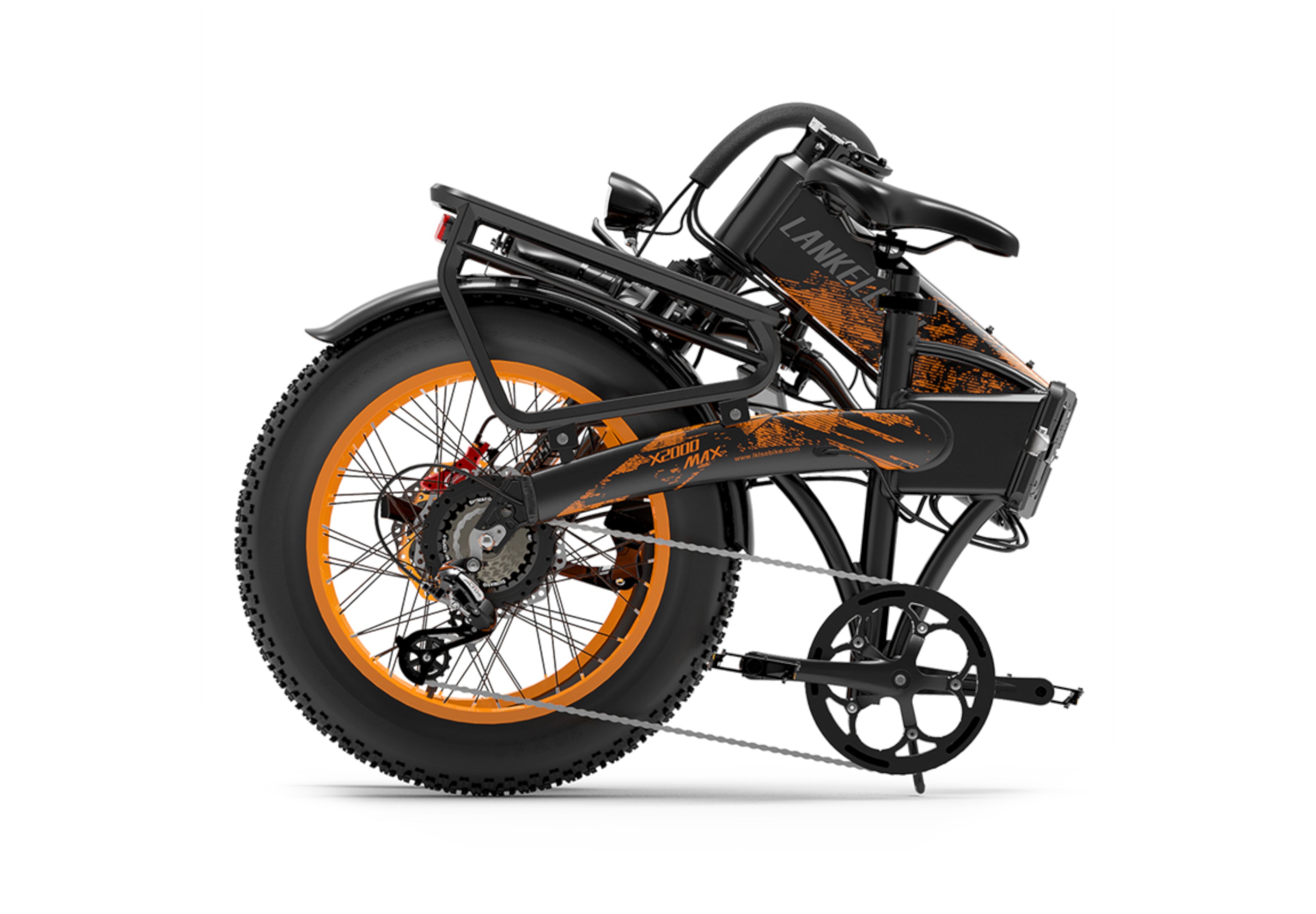 Vélo électrique pliant X2000 MAX (rouge)