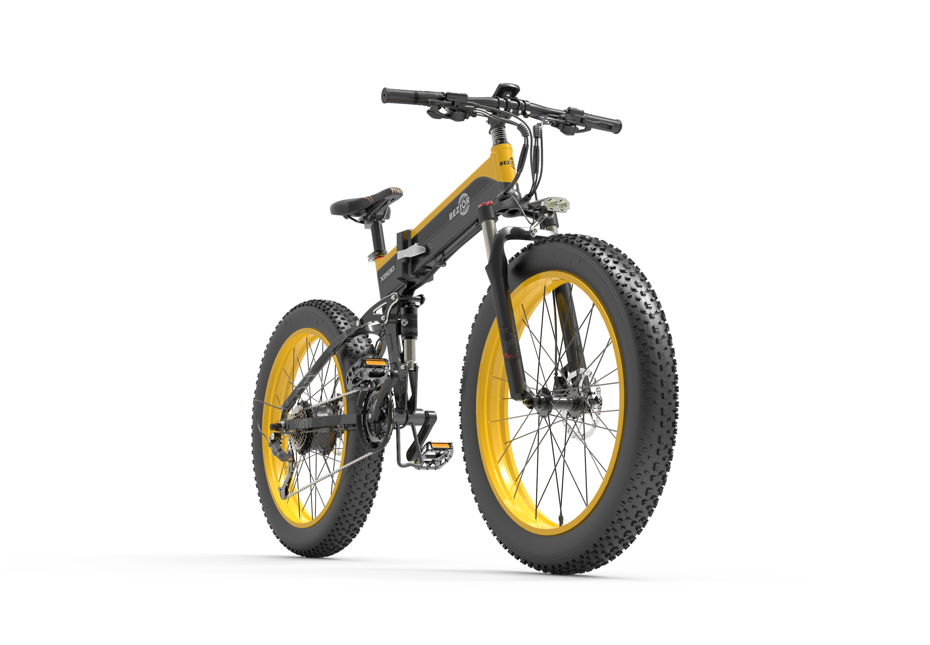 Bezior X1500 Vélo Électrique de Ville-Yellow