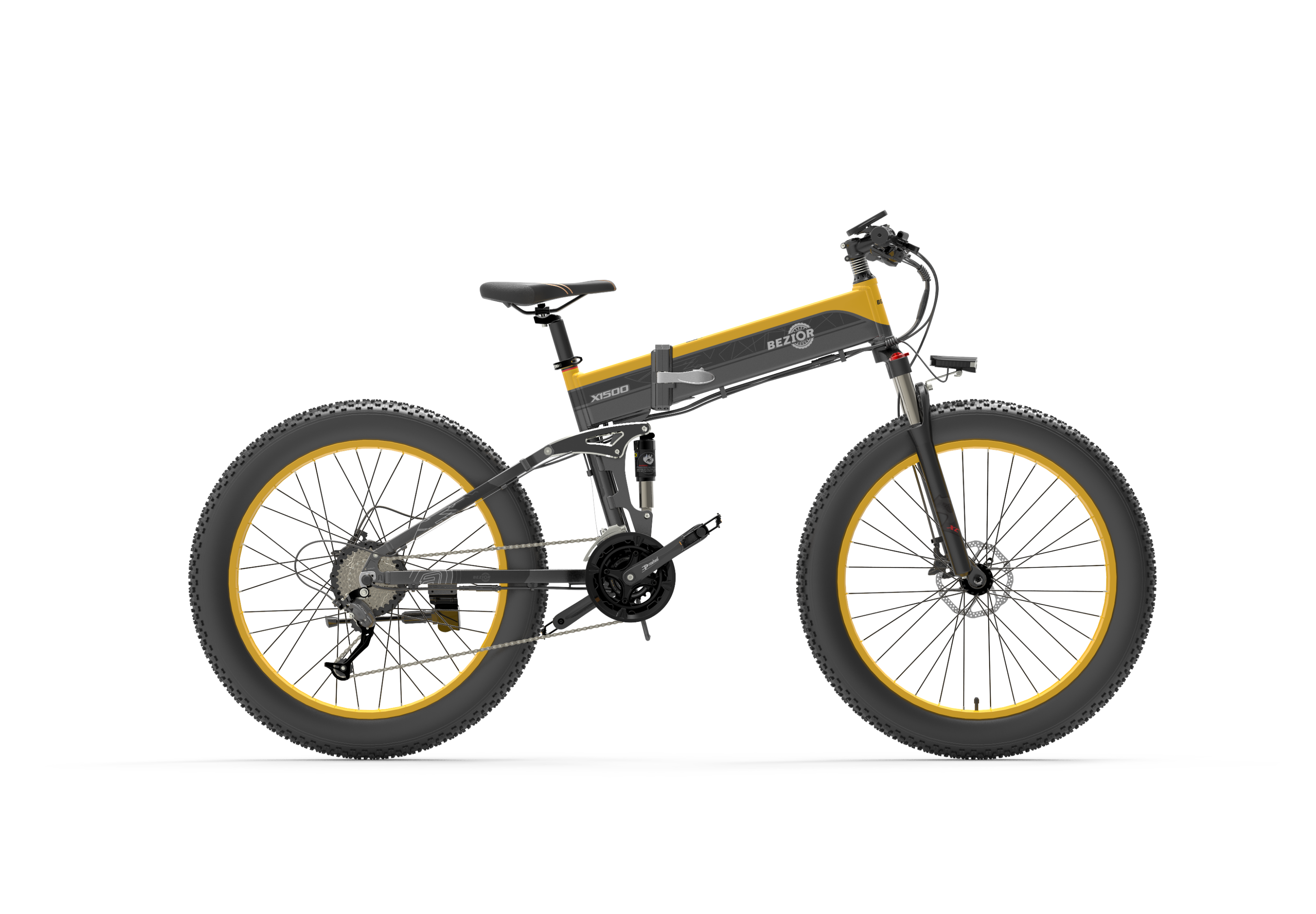 Bezior X1500 Fat Bike Électrique-Yellow