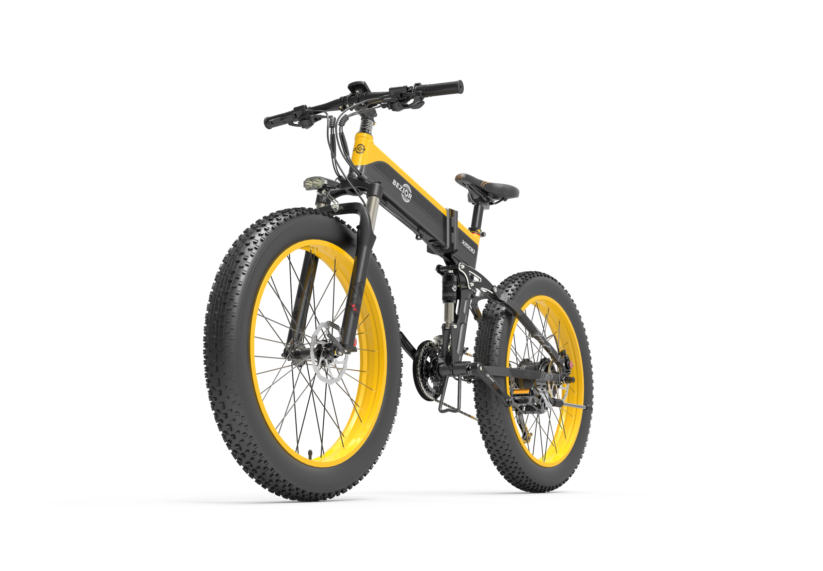 Bezior X1500 Vélo Électrique Pliable-Yellow