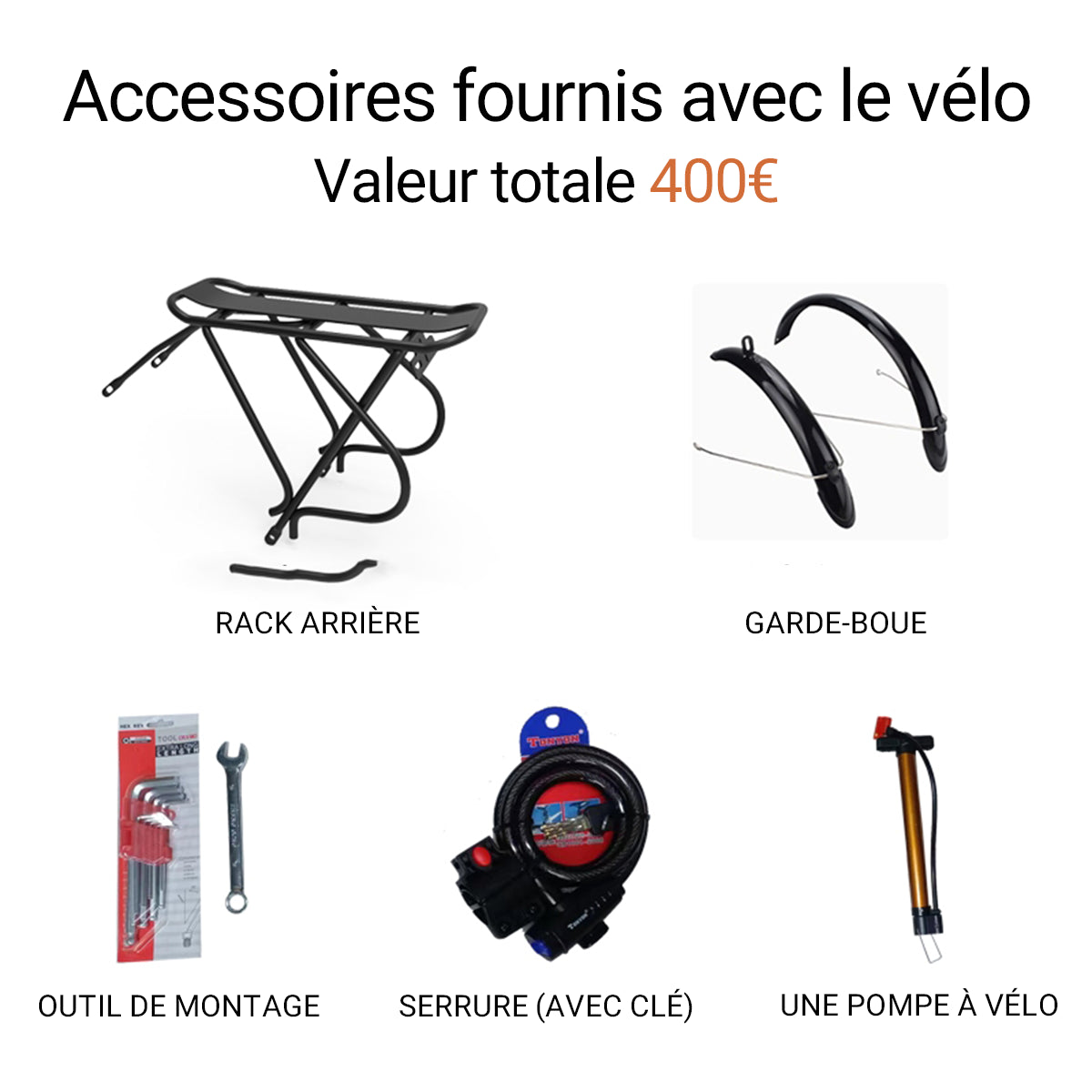 Accessoires pour vélos électriques