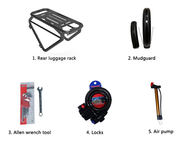 Accessoires pour vélos électriques MG800Max