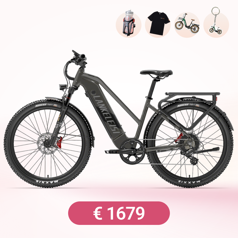 Lankeleisi MX600PRO 500W 27.5" Vélo de randonnée électrique 20Ah Vélo électrique de ville