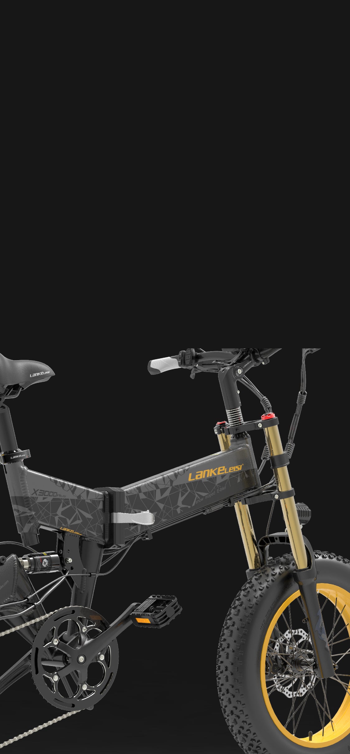 Equipé d'un système de suspension complet
