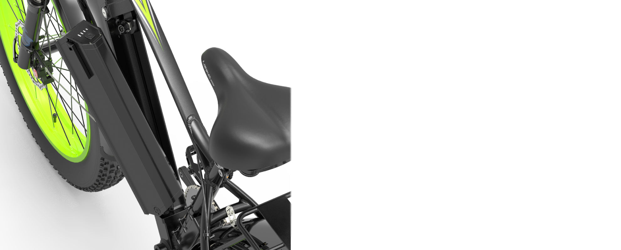 Equipé d'une batterie au lithium 48V 17.5Ah