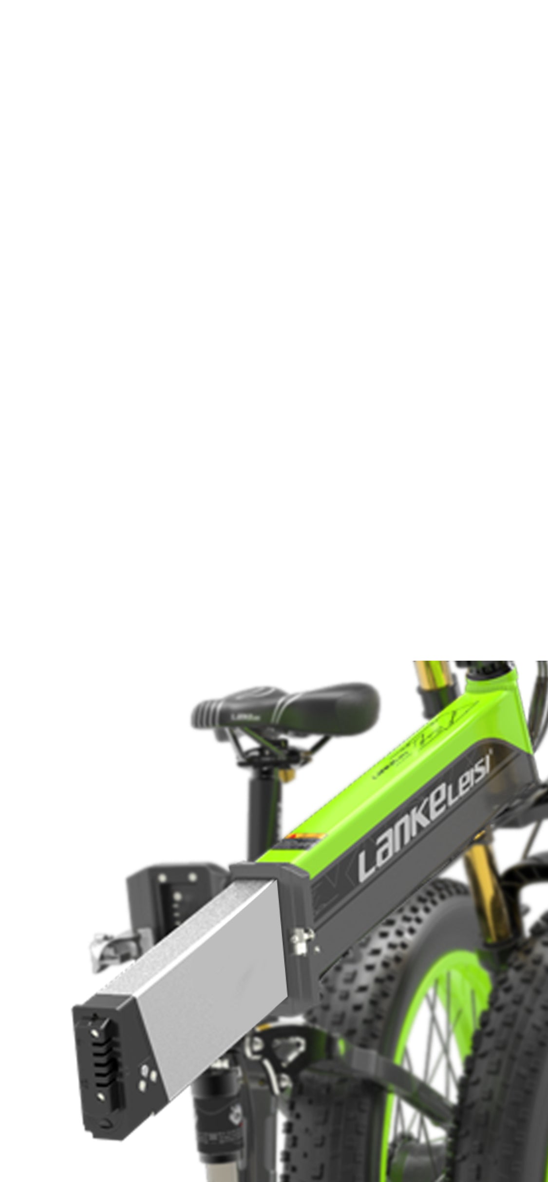 Equipé d'une batterie lithium-ion 48V 17.5Ah