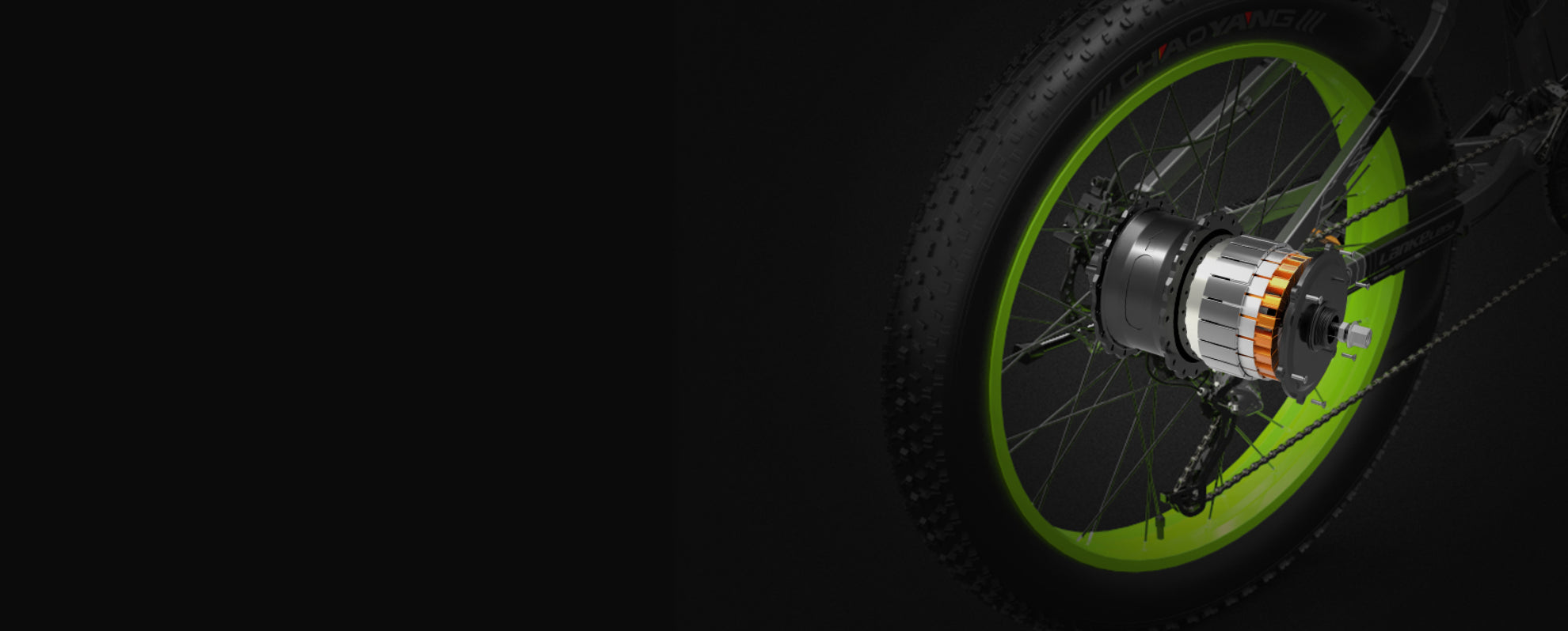 Equipé d'un moteur brushless arrière 48V 1000W