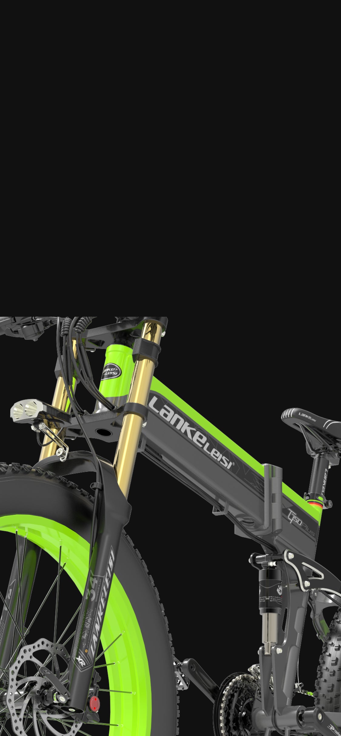 Equipé d'un système de suspension complet