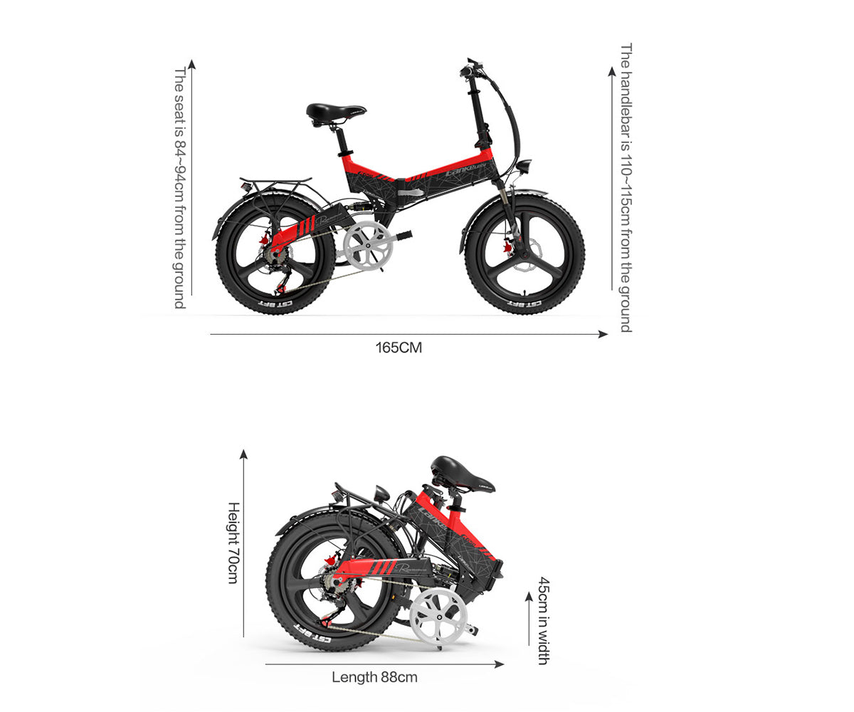 Lankeleisi G650 Vélo de ville électrique pliant
