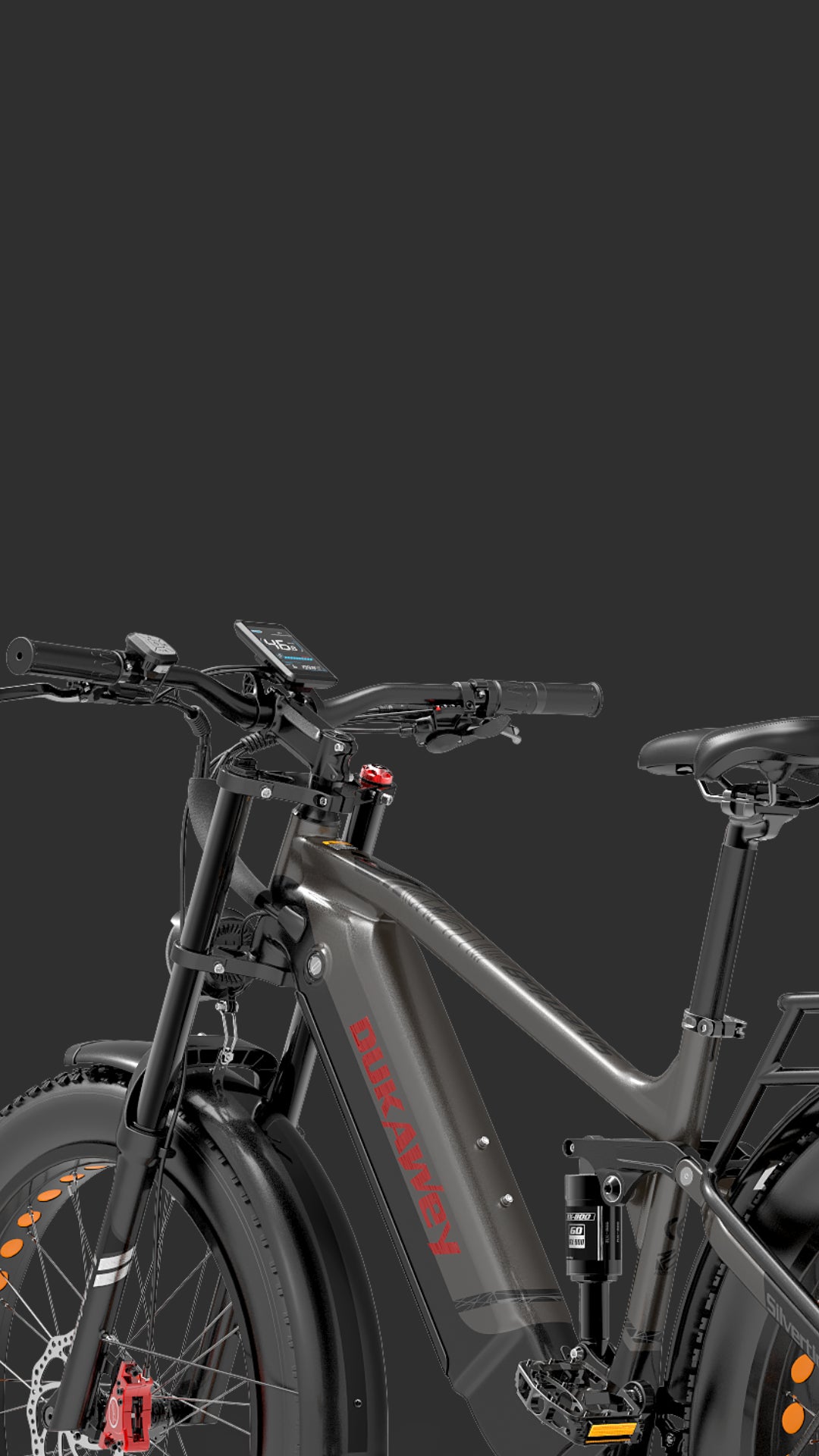 Suspension arrière à pression pour vélo à cadre souple