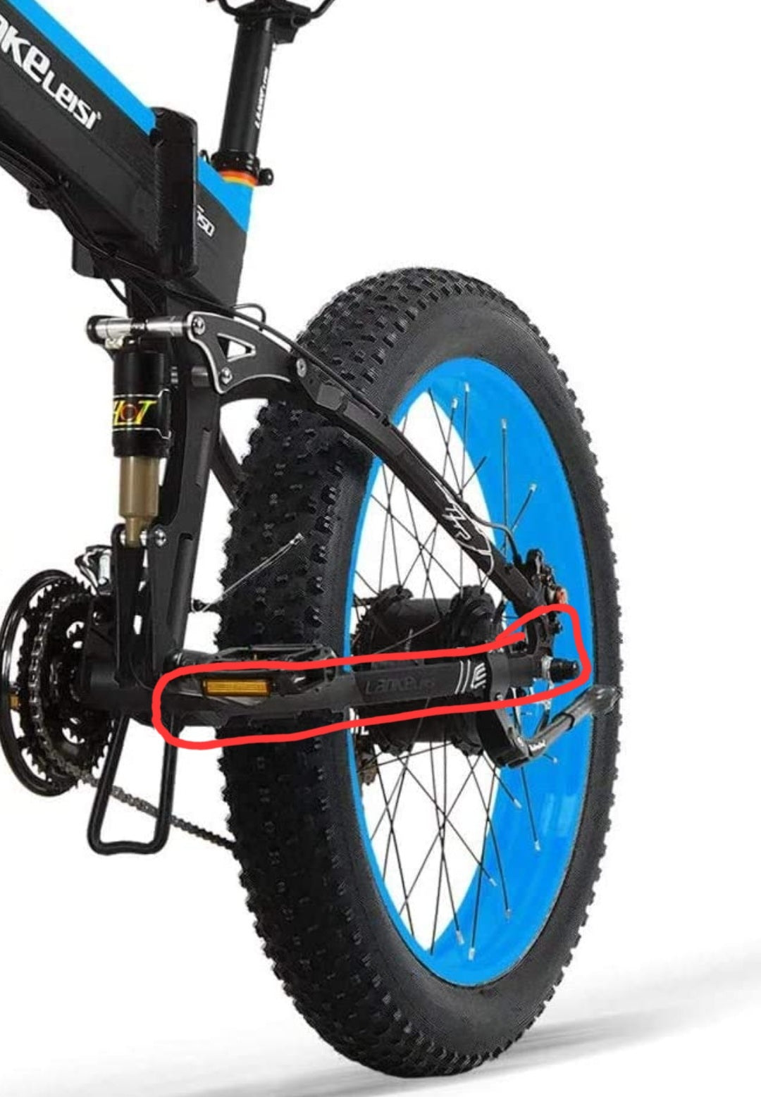 Pièces de cadre de roue arrière de vélo électrique