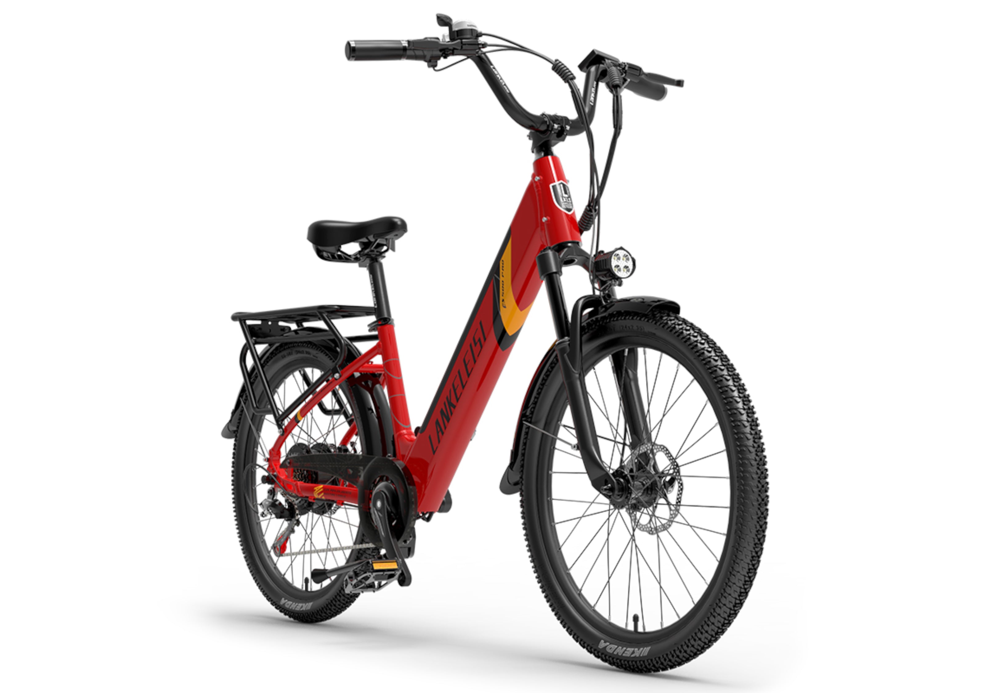 Vélo électrique de ville 500W-Rouge