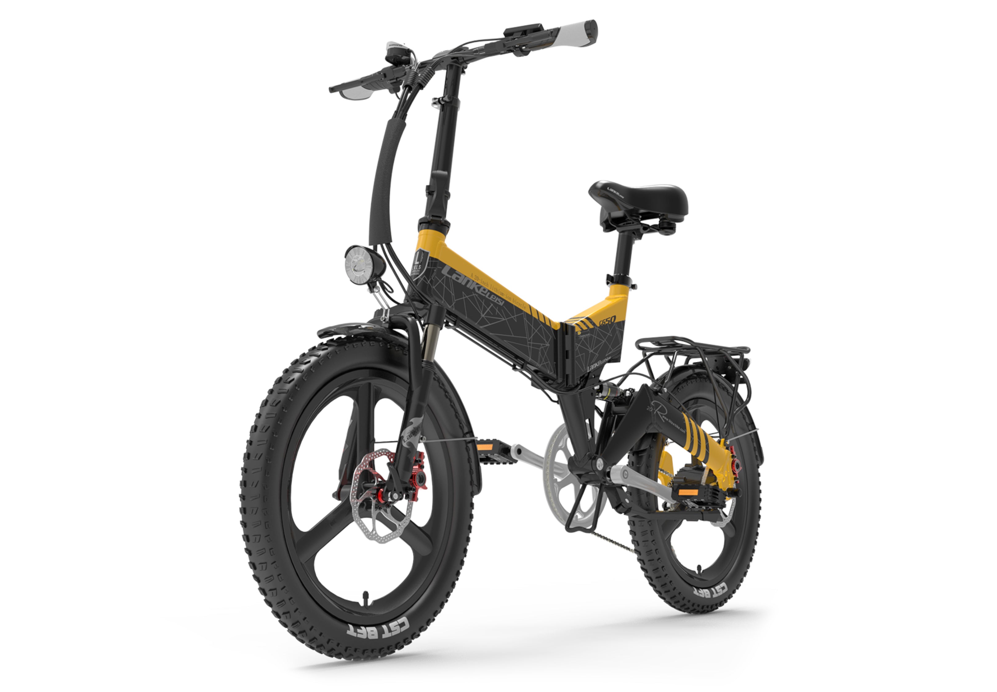 Vélo électrique pliant G650 Jaune