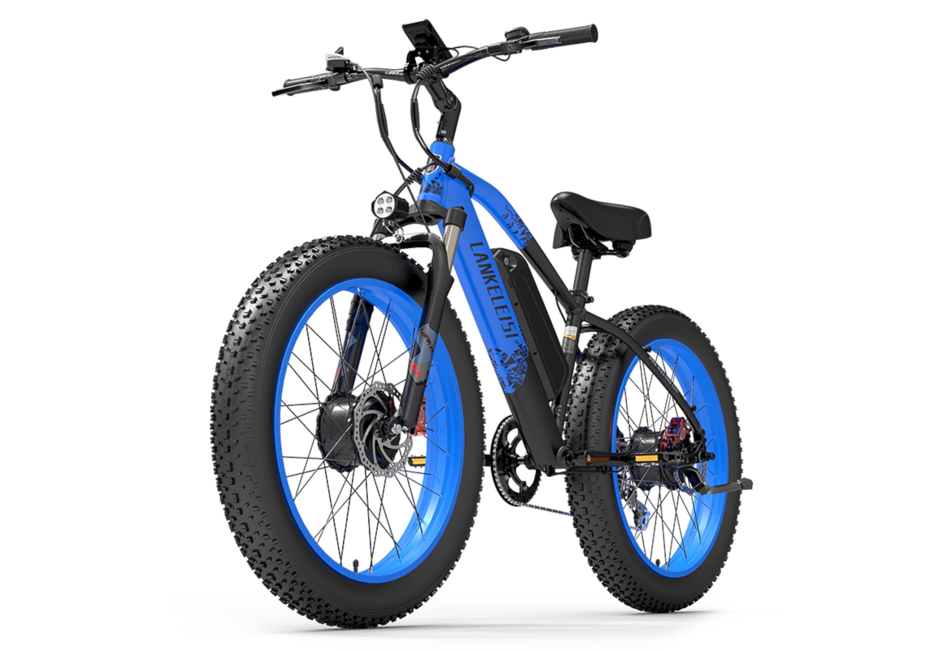 MG740PLUS Vélo électrique tout-terrain à double moteur Bleu