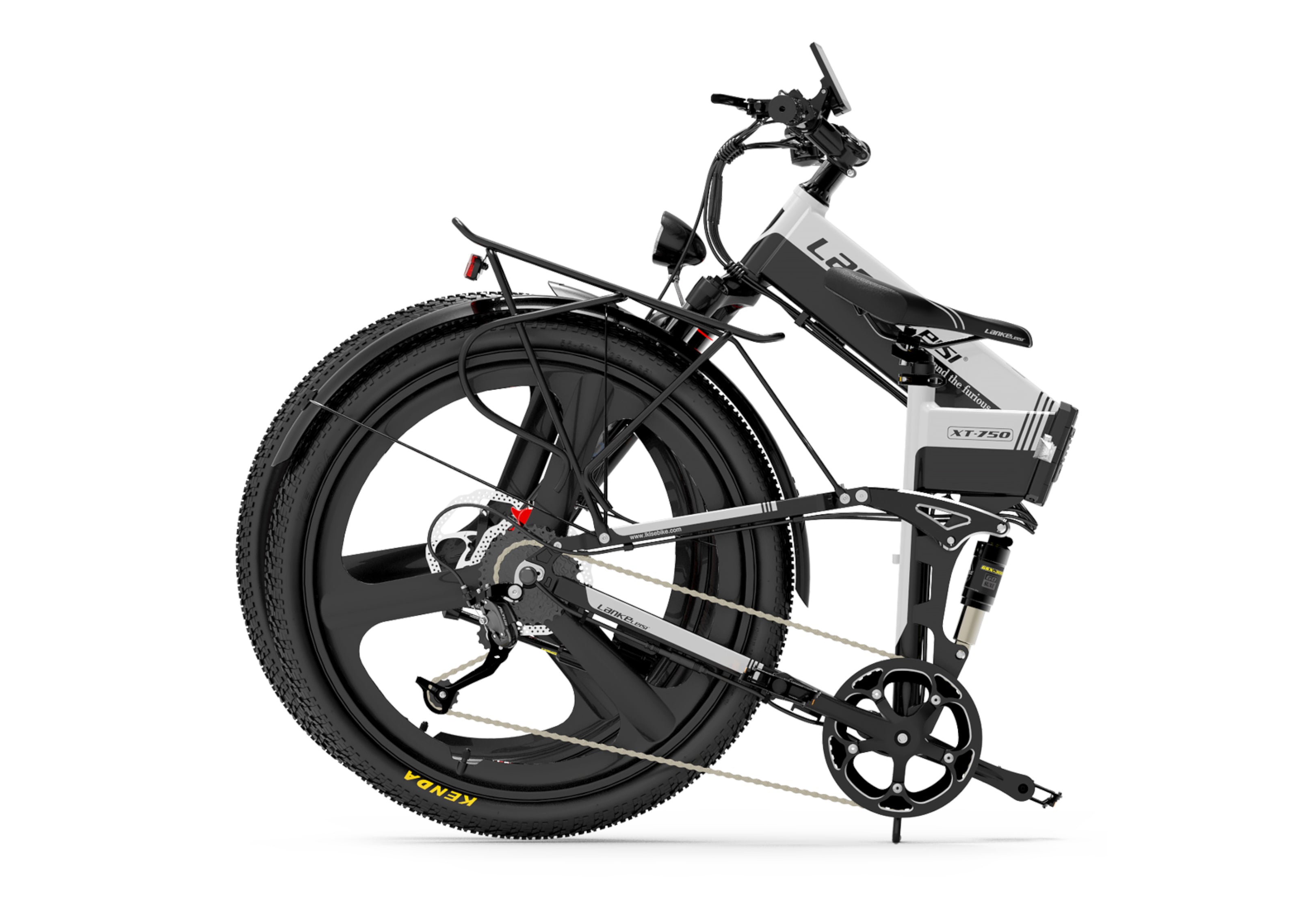 Vélo électrique pliant LANKELEISI XT750 SPORTS (blanc)