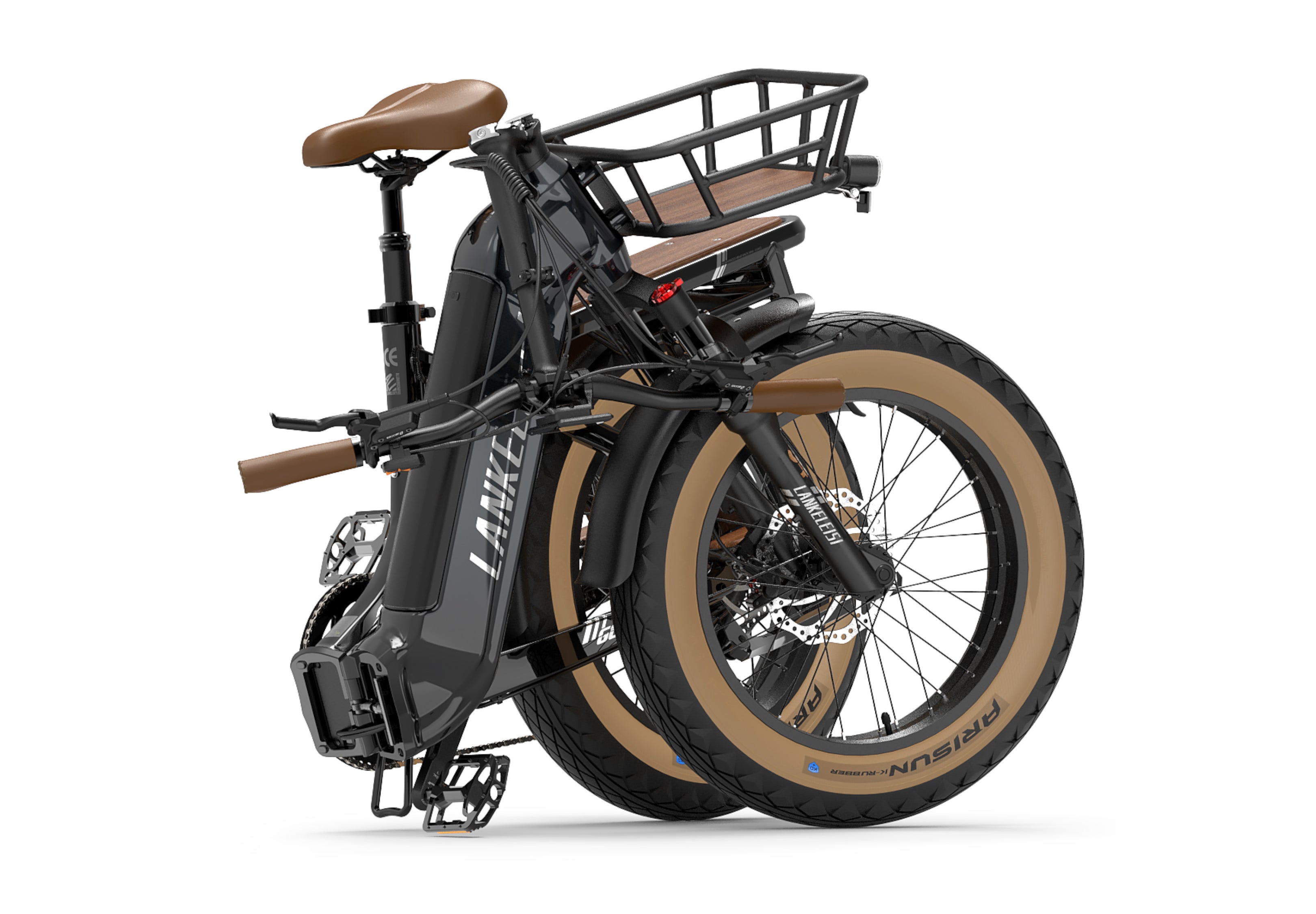 Vélo électrique pliant haut de gamme Gris