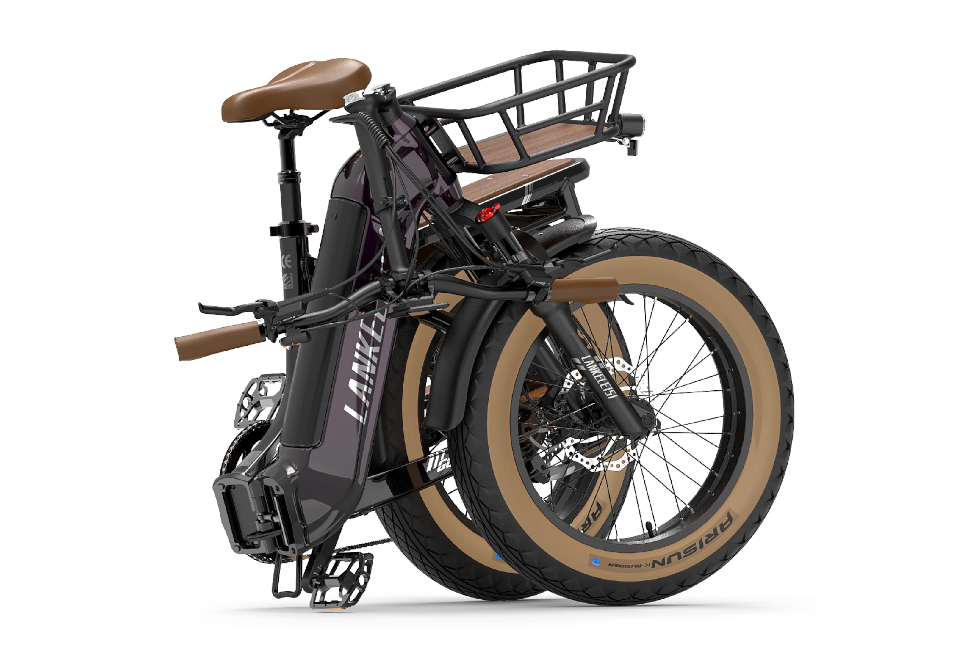 Vélo électrique pliant haut de gamme (violet)