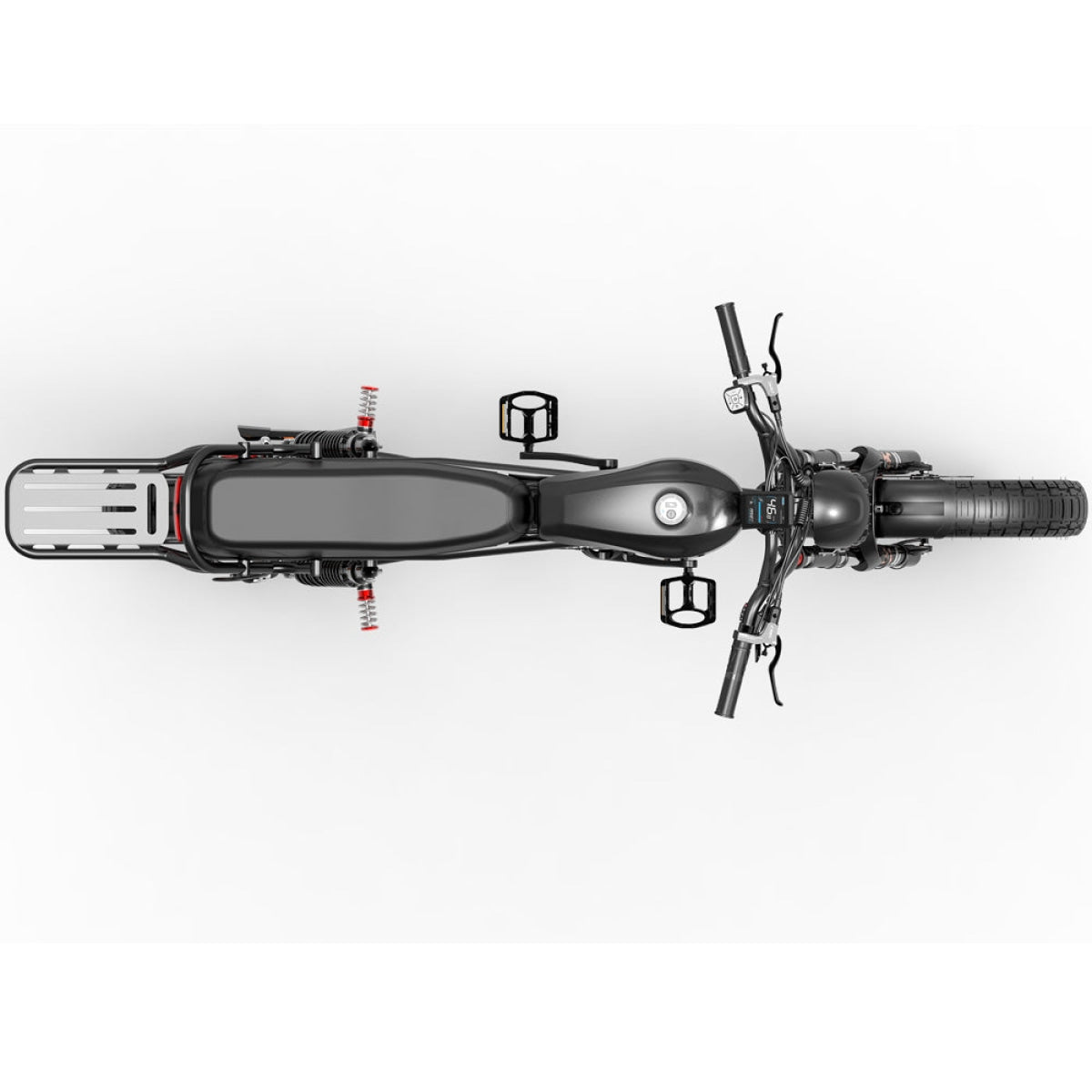 Vue de dessus du vélo électrique X-Black Knight