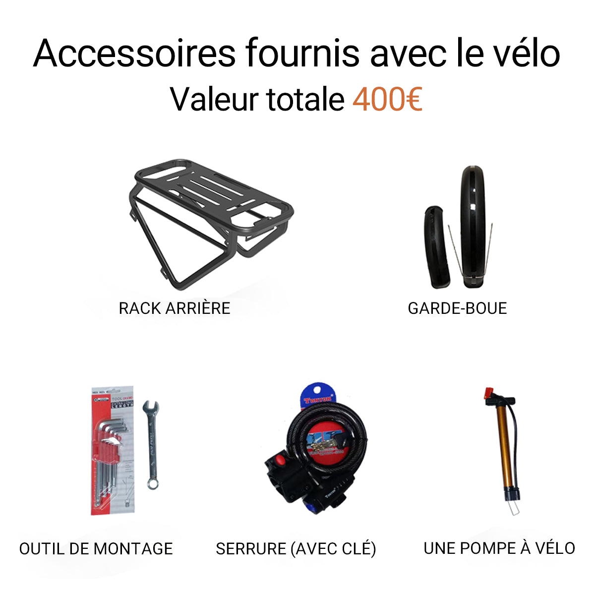 Accessoires gratuits
