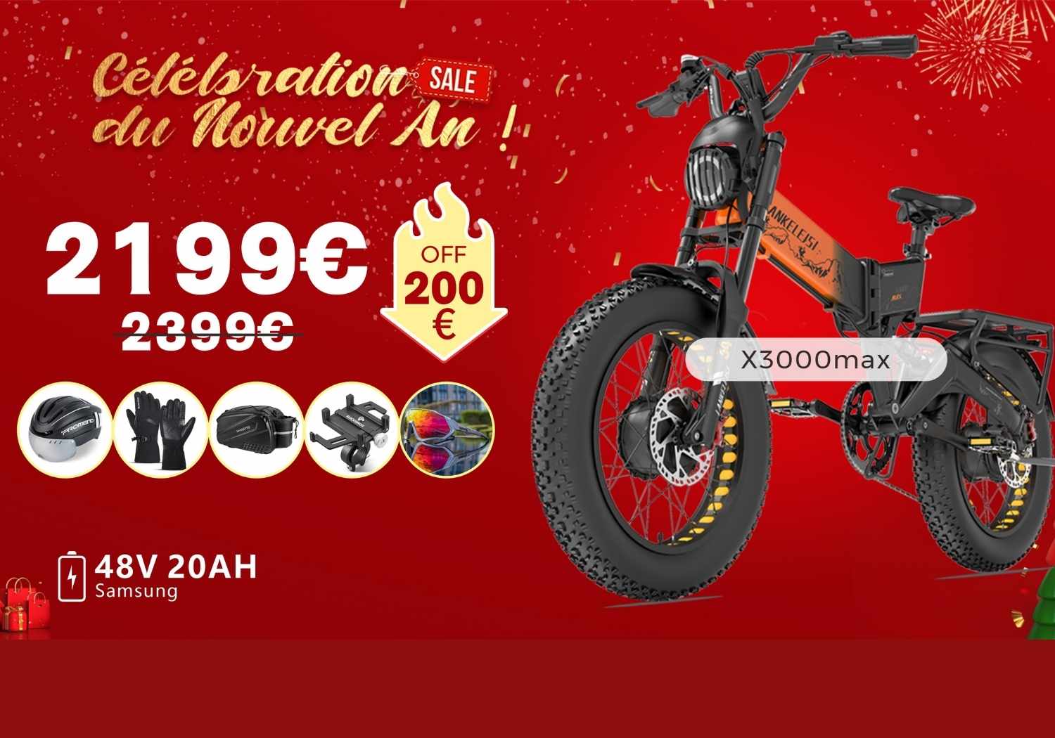 Promo Nouvel An 2026 : 350€ d'Accessoires Offerts sur votre Vélo Électrique