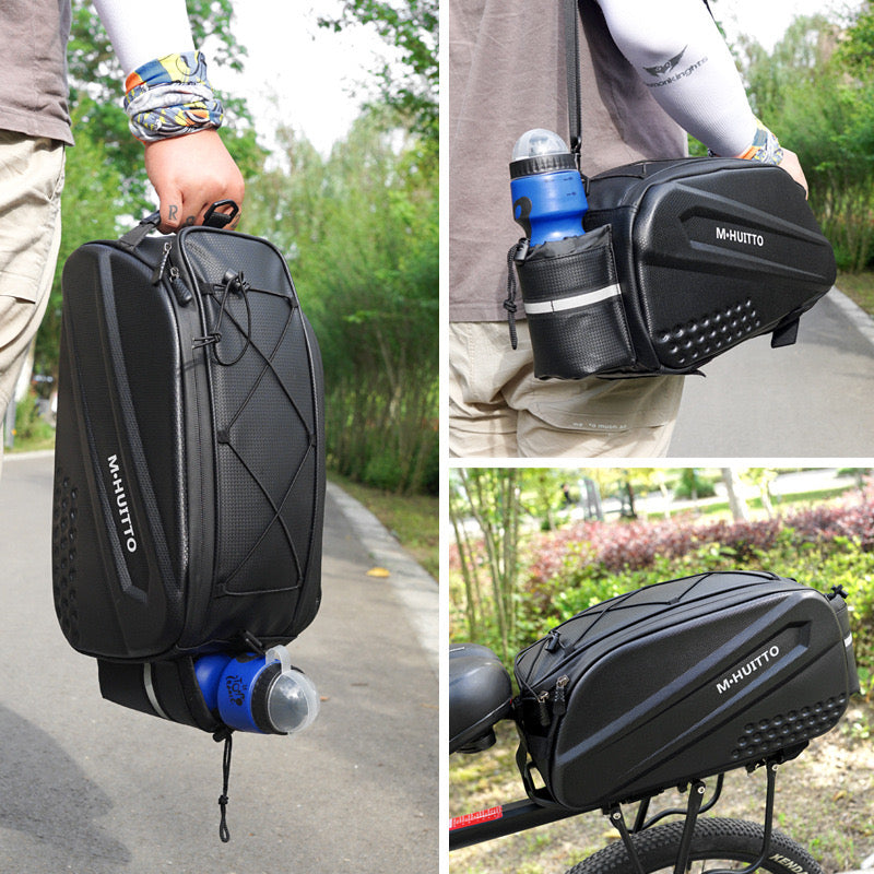 Waterproof pannier for bicycle rear rack