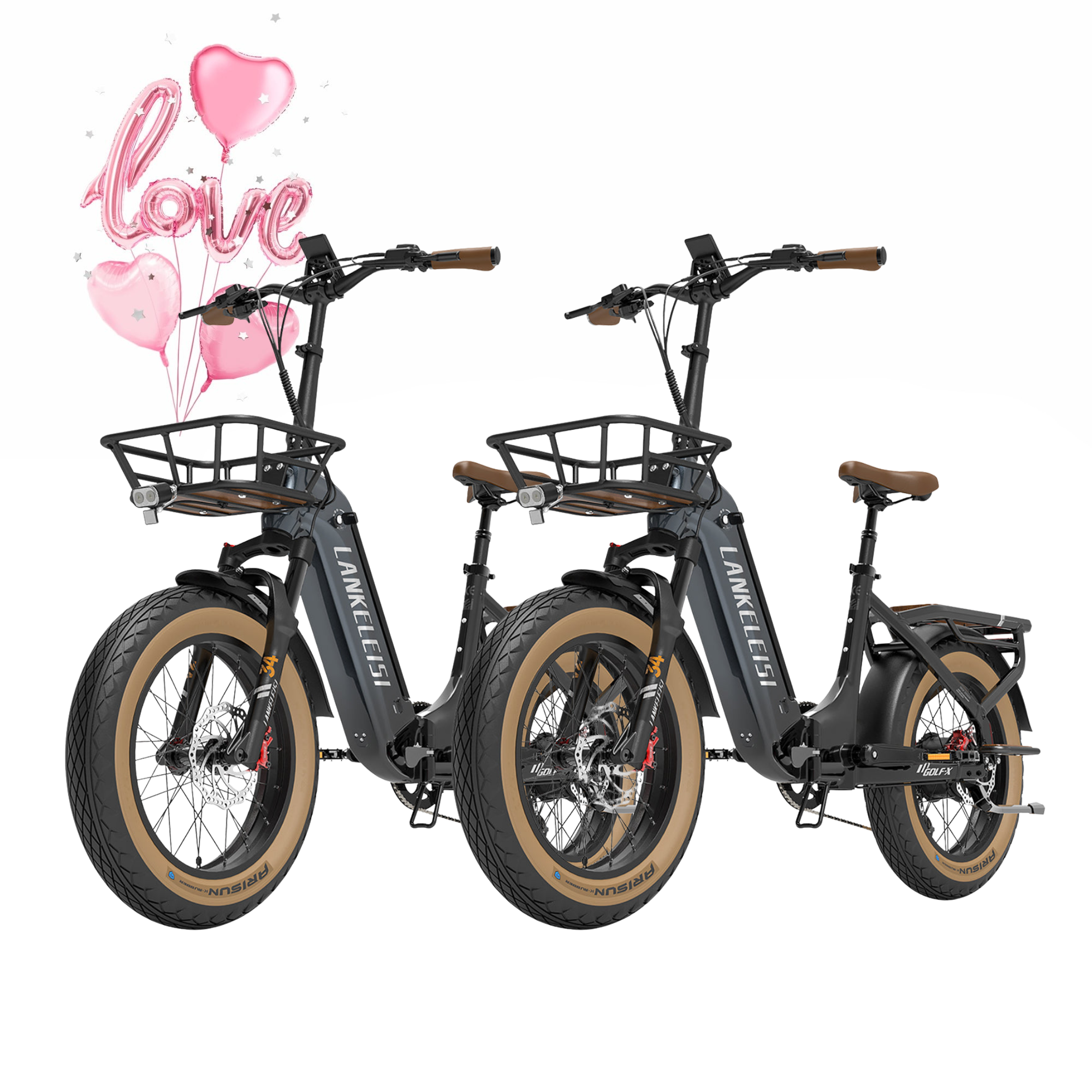 【Prévente】LANKELEISI GOLF-X 960Wh Urbain Pliable à Cadre Bas Vélo Électrique（Pack 2 vélos）