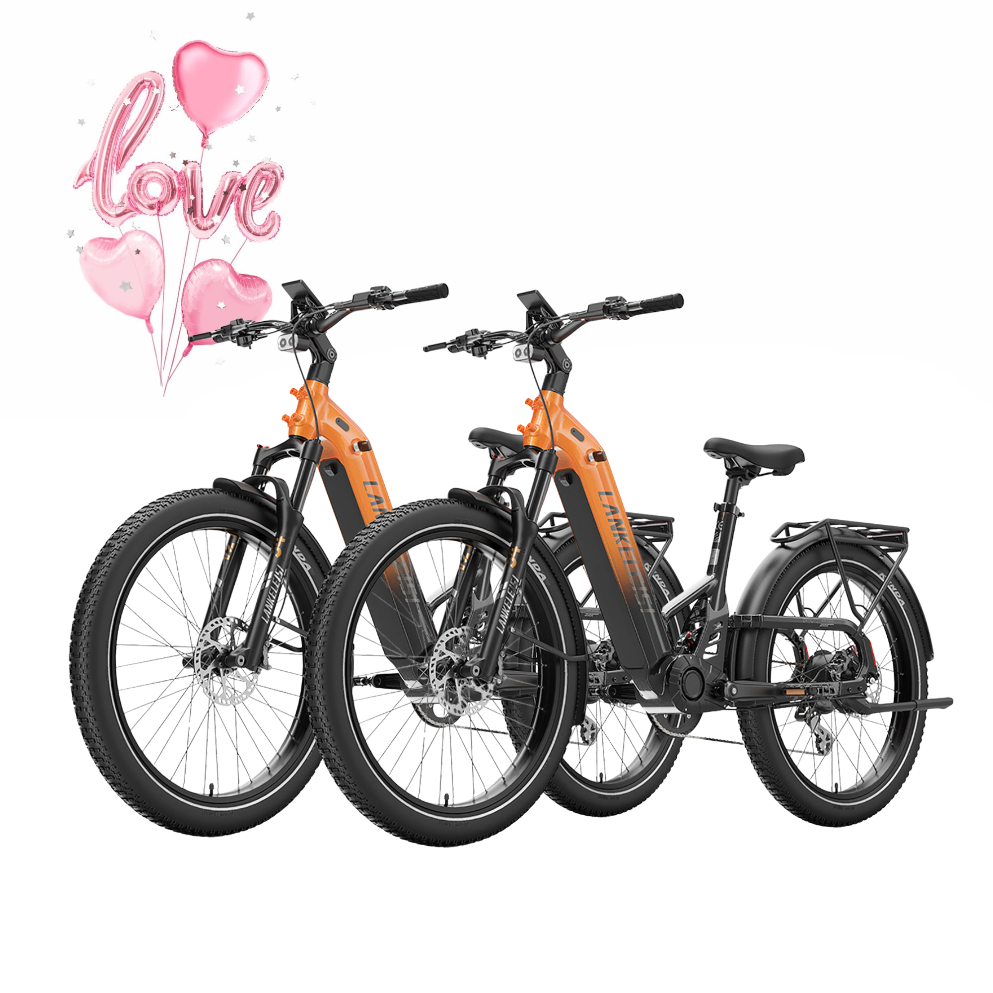 LANKELEISI KETT-8 Vélo électrique ville（Pack 2 vélos）