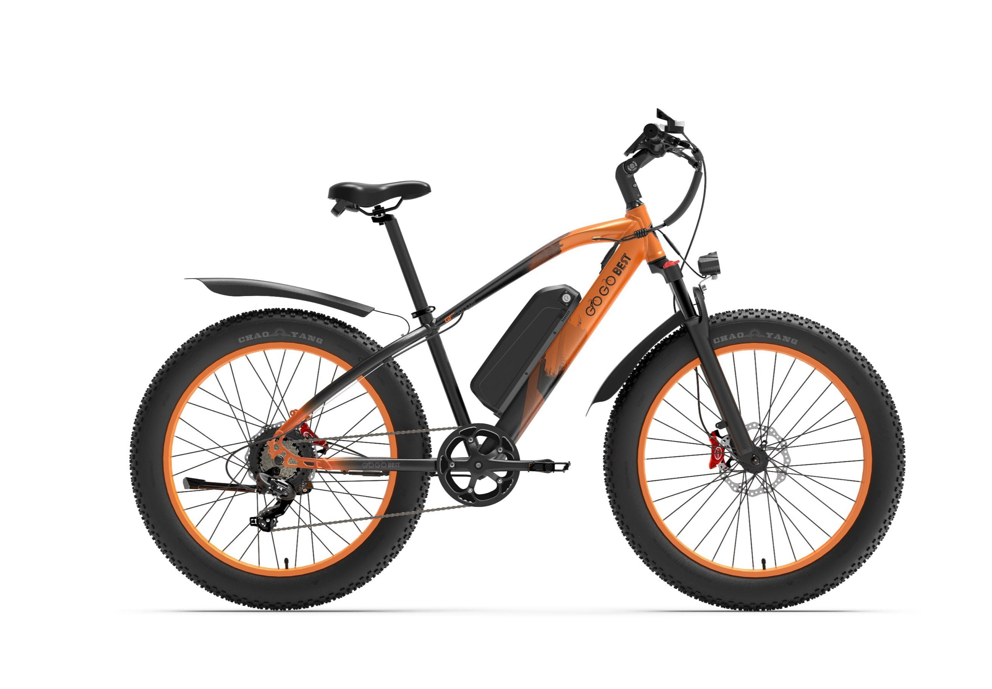 GOGOBEST GF600 PLUS Fat Bike Électrique-Orange
