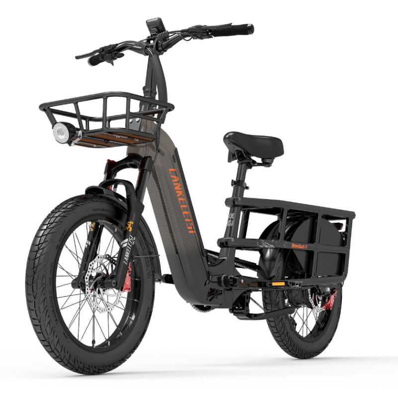 LANKELEISI Wombat-1 1000W à longue portée cargo Vélo électrique