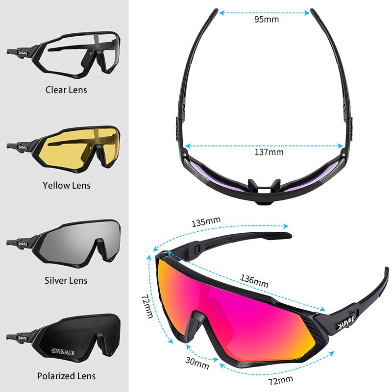 Taille des lunettes de cyclisme