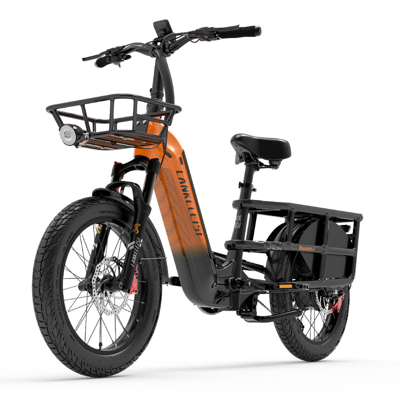 LANKELEISI Wombat-1 1000W à longue portée cargo Vélo électrique