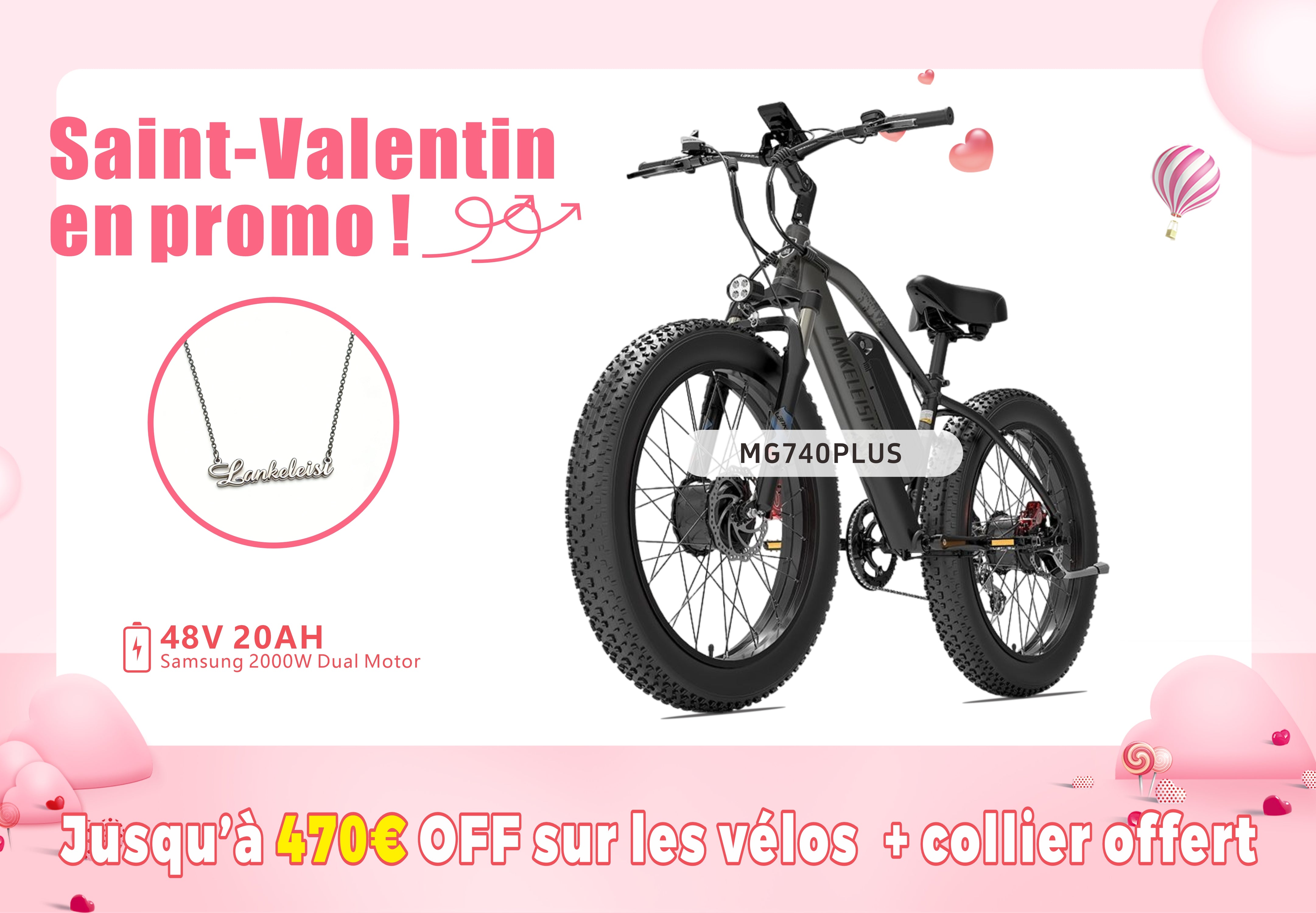 LANKELEISI MG740PLUS Dual Motor Off-Road Electric Bike