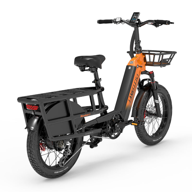 LANKELEISI Wombat-1 1000W à longue portée cargo Vélo électrique