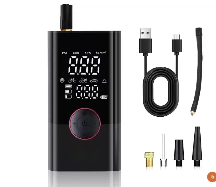Pompe à air pour voiture avec batterie externe sans fil