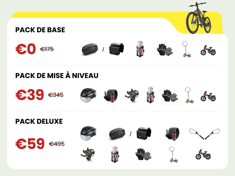 🚴 Choisissez votre pack idéal !