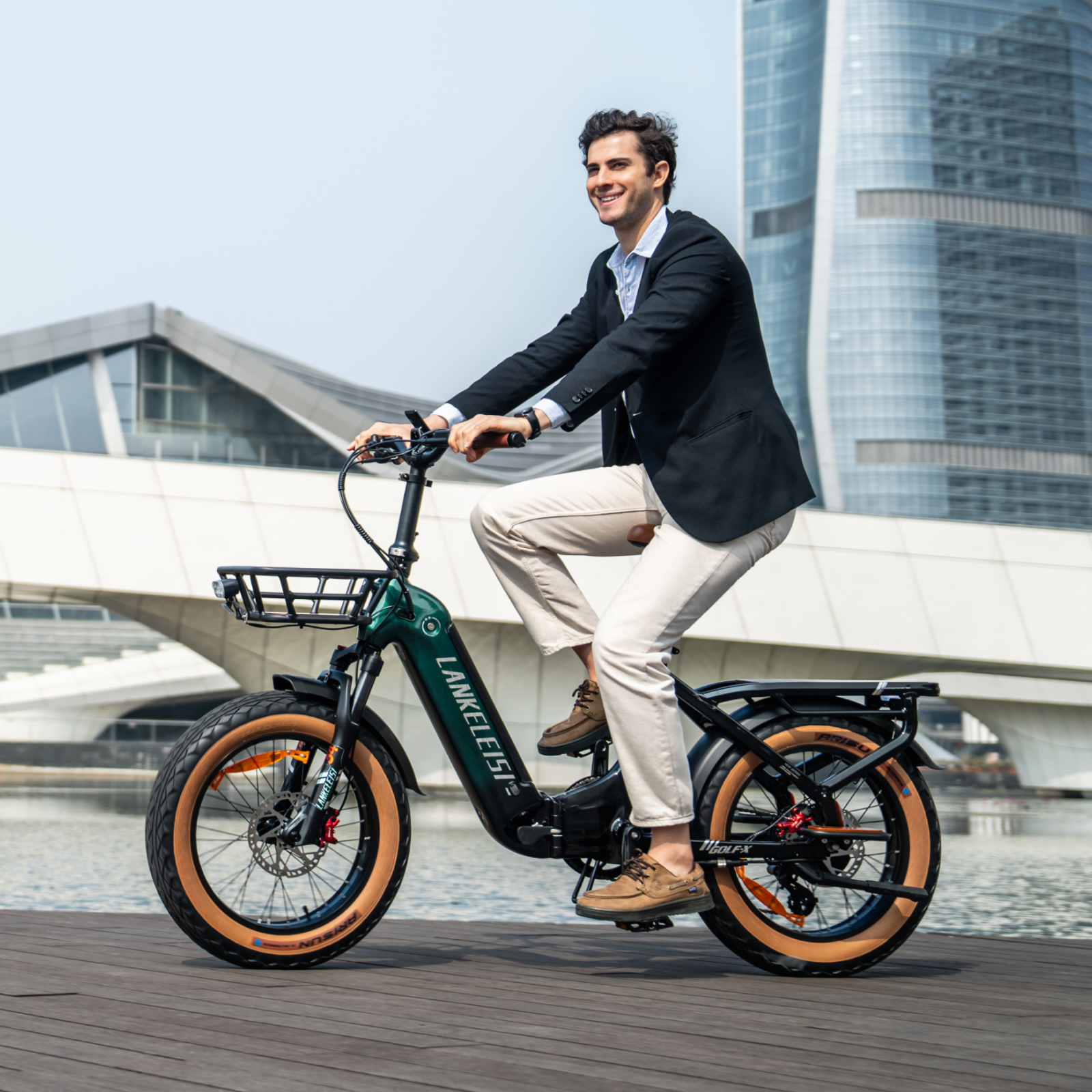 LANKELEISI GOLF-X 960Wh Urban Folding Low Profile Electric Bike