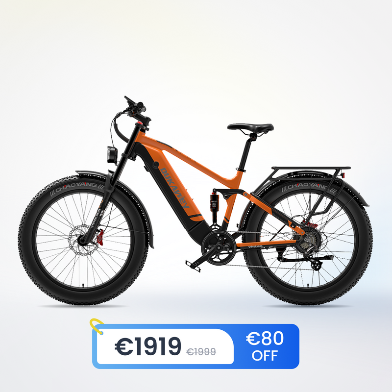Dukawey Silvertip8 1000W Fat Tire Electric Bike – 26 inch