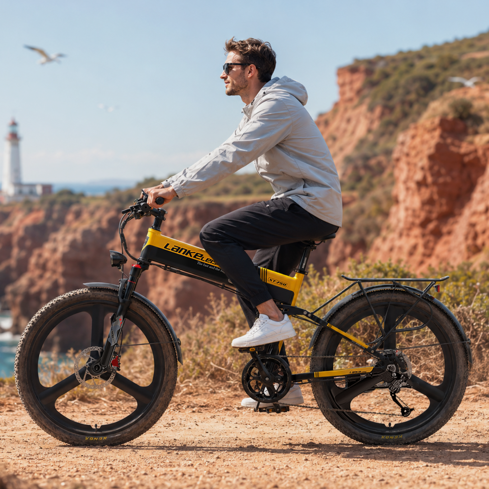 【Pre-sale】LANKELEISI XT750 SPORTS Electric Folding Bike