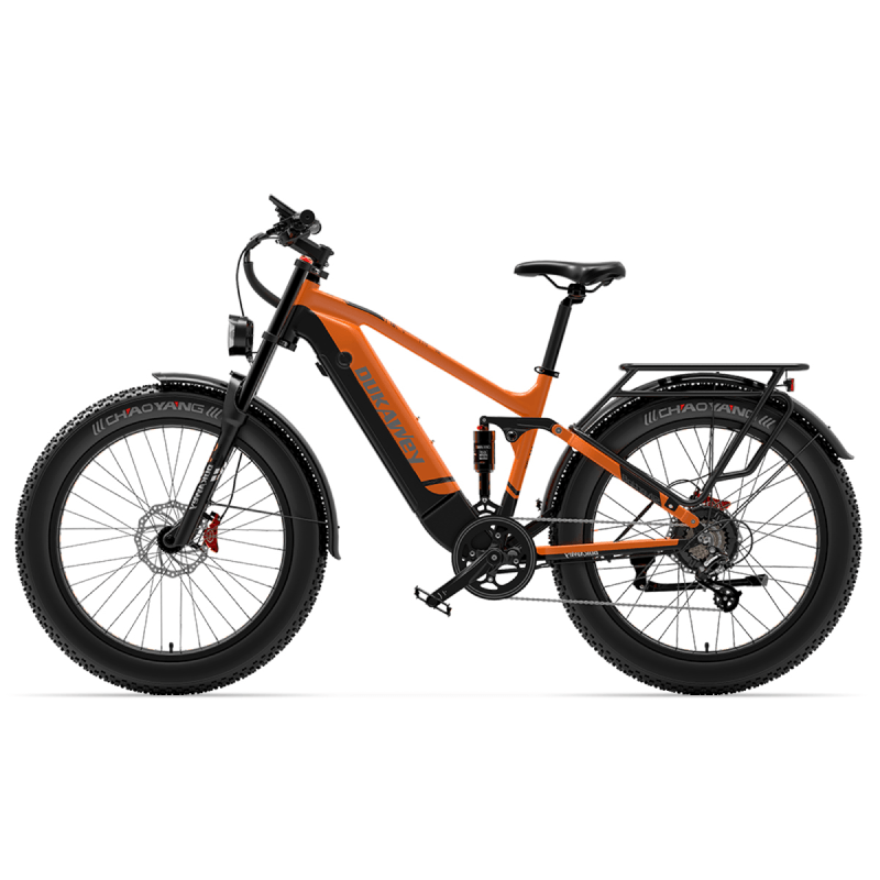Dukawey Silvertip8 1000W Fat Tire Electric Bike – 26 inch