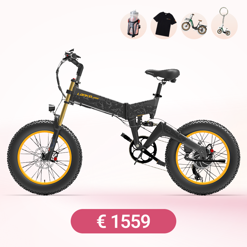 LANKELEISI X3000Plus-UP Fat Tire Snow Vélo électrique