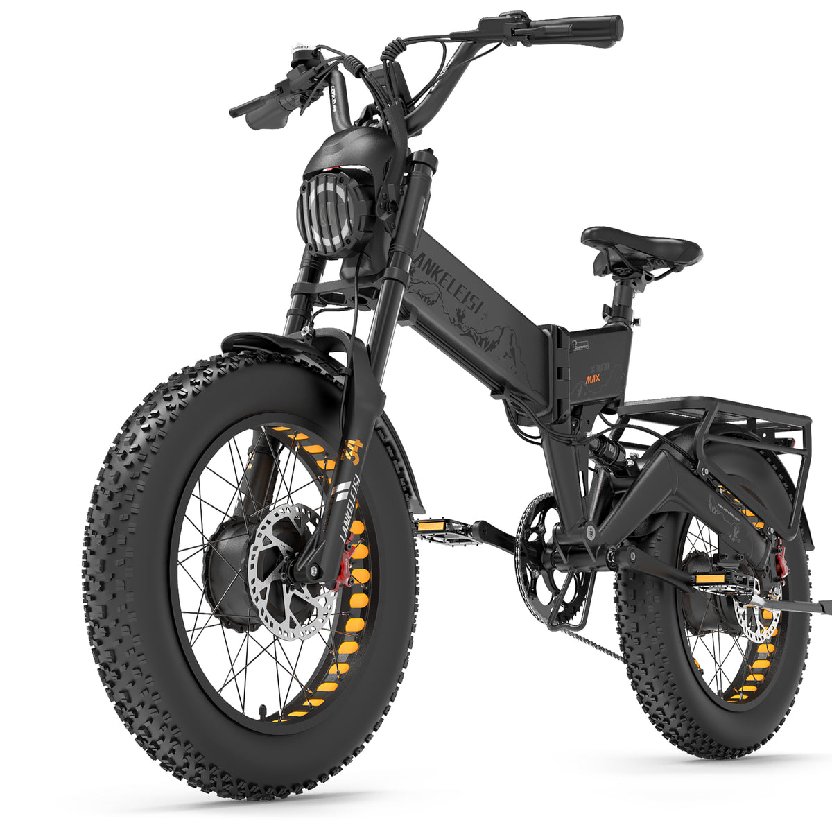 LANKELEISI X3000 MAX 2000W Vélo électrique à double moteur